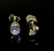 Load and play video in Gallery viewer, 0.20 CTW Diamond Polki Tiny 14K Gold Plated Studs
