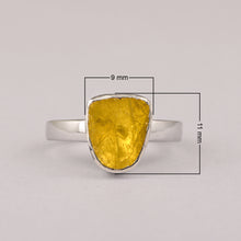 Load image into Gallery viewer, 0.50 CTW Natural Sparkling Yellow Diamond Polki Solitaire Handmade Women Ring
