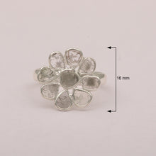 Load image into Gallery viewer, 1.50 CTW Diamond Polki Floral Ring
